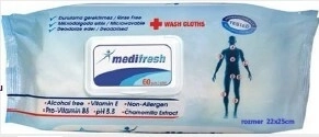 Medifresh toallitas húmedas para adultos con clip 60 uds.