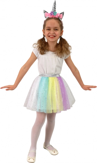 Falda tutu para niña Unicornio con diadema