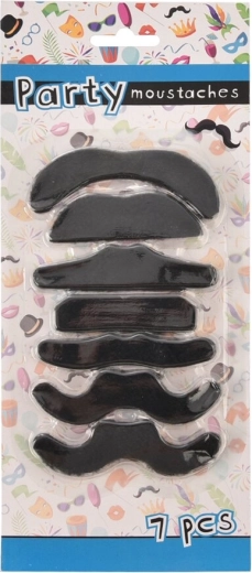 Bigotes de fiesta de plástico 7 uds