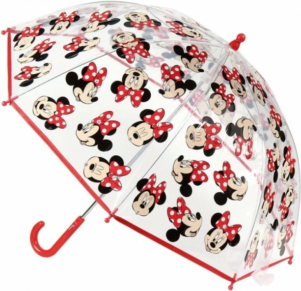 Paraguas infantil transparente manual Minnie Mouse Disney