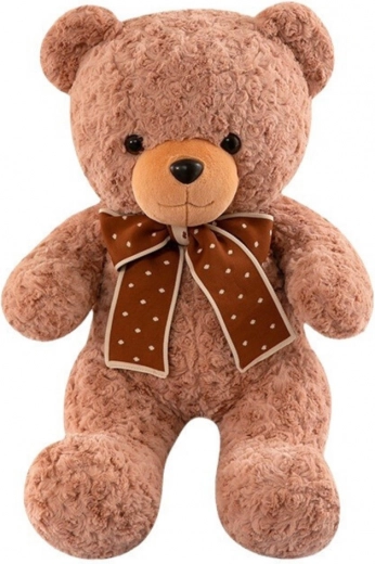 Osito de peluche con lazo de lunares 45 cm