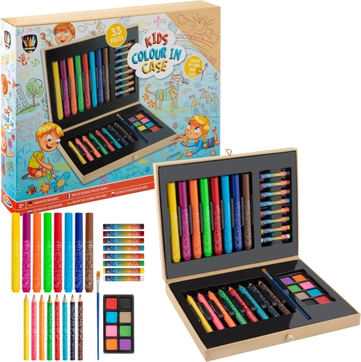 Grafix gran set de coloreado en maletín, 33 piezas