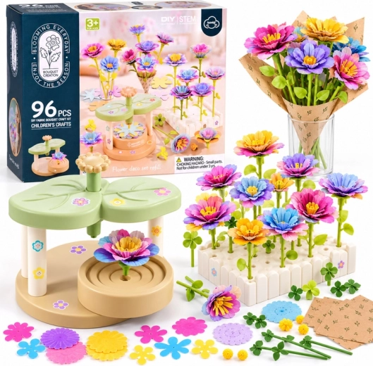 Set creativo para fabricar flores, 96 piezas