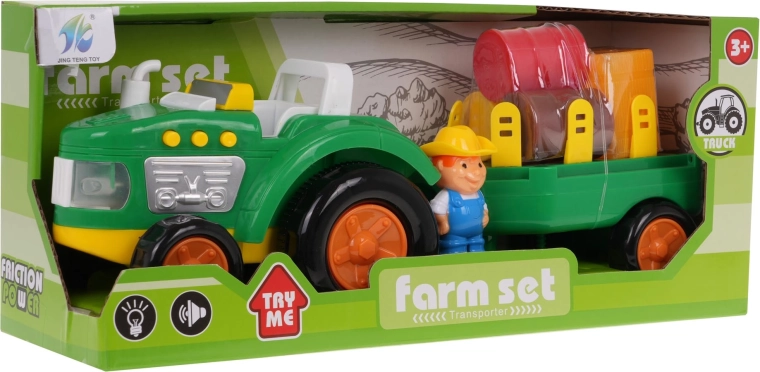 Set de juego con tractor y granjero