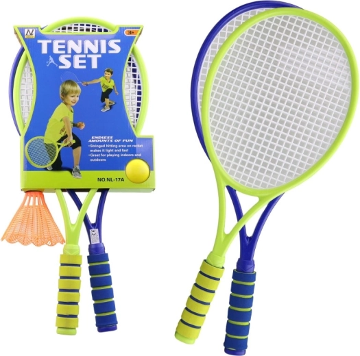 Set infantil de raquetas con pelota y volante de bádminton 56,5 cm - 1 pieza