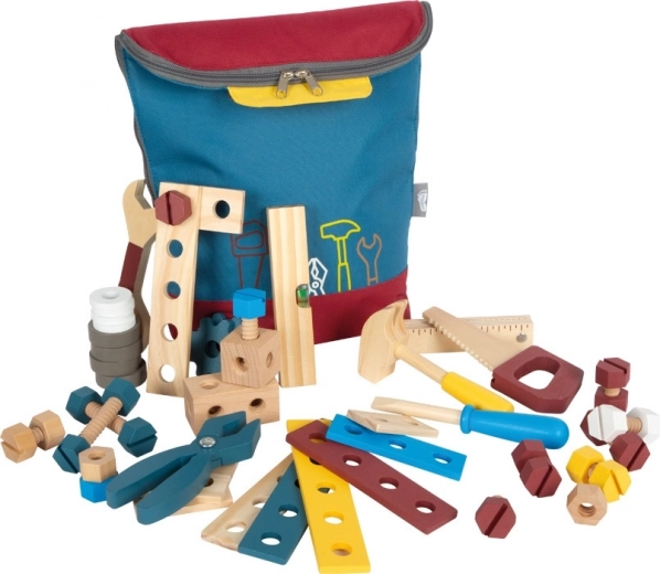 Mochila infantil con herramientas de madera SMALL FOOT Workshop