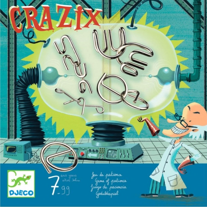 DJECO Crazix: Set de rompecabezas metálicos 6 uds
