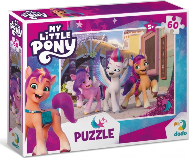 Puzzle Dodo My Little Pony: en la ciudad, 60 piezas