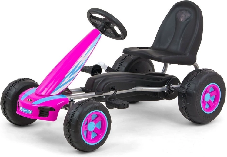 Motocár infantil a pedales MILLY MALLY Viper rosa