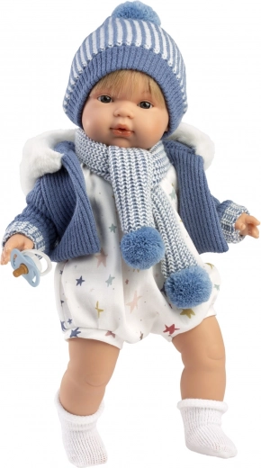 Muñeca realista SASHA con sonidos y cuerpo blando - 38 cm