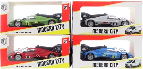 Coche deportivo metálico tipo fórmula - 1 pieza