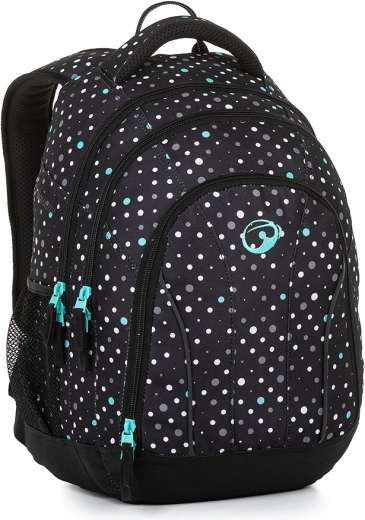 Mochila escolar para estudiantes Bagmaster SUPERNOVA 23 A negro turquesa