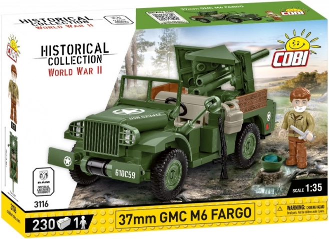 Modelo de bloques 37 mm GMC M6 Fargo