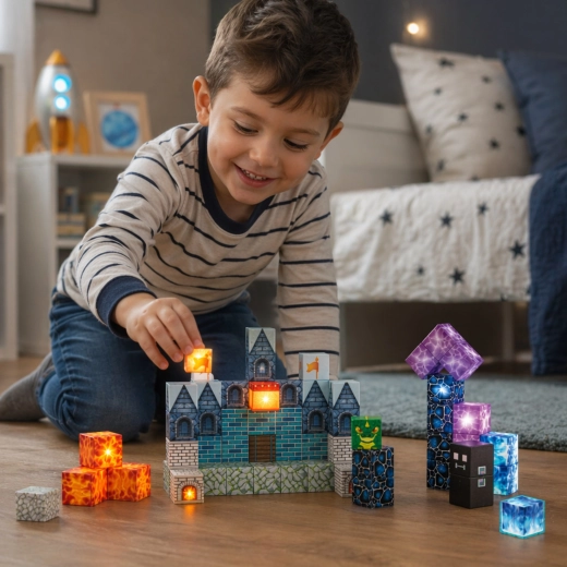 Bloques luminosos para un efecto mágico