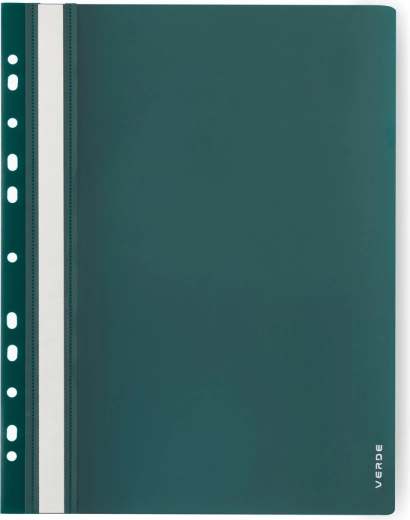 Carpeta de pinza A4 de PP con europerforación Verde, color verde