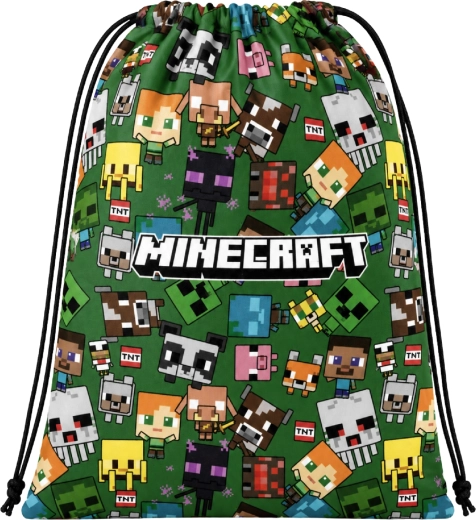 Saco infantil de espalda Minecraft con motivo de Creeper