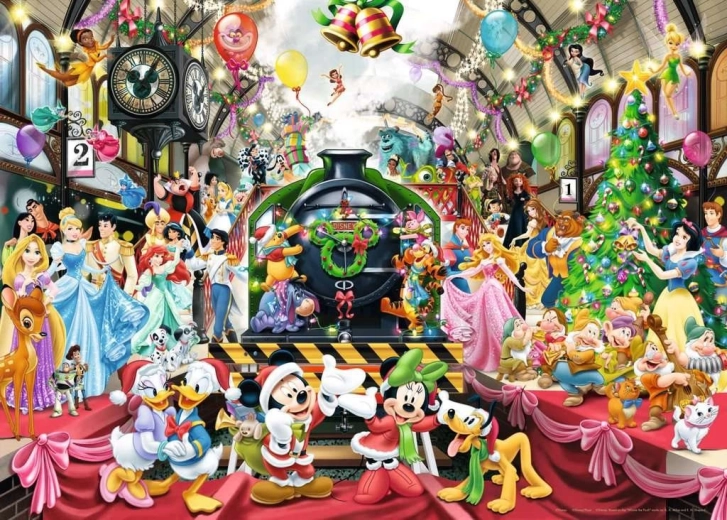 Puzzle RAVENSBURGER Disney Navidad – Todos a bordo 1000 piezas