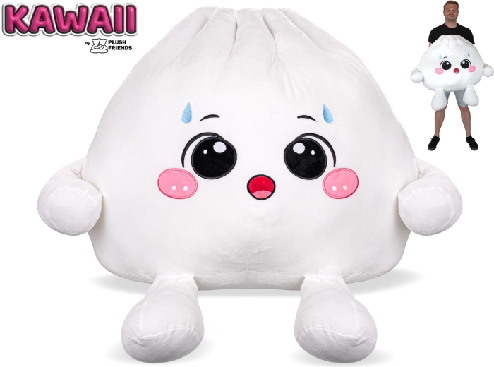 Plush Friends Kawaii bollo Bao de peluche sorprendido 60 cm
