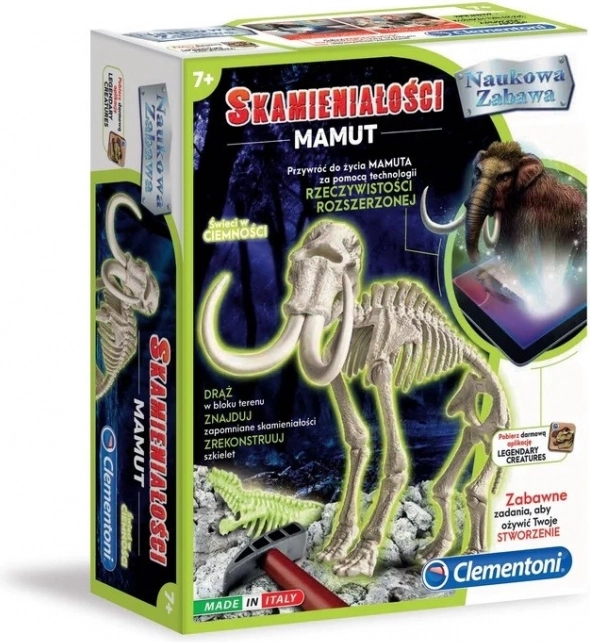 Set científico – fósiles de mamut