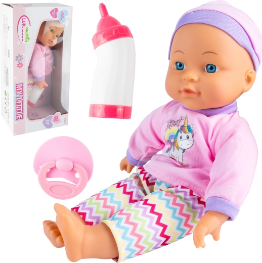 Muñeca bebé 30 cm con ropita y accesorios