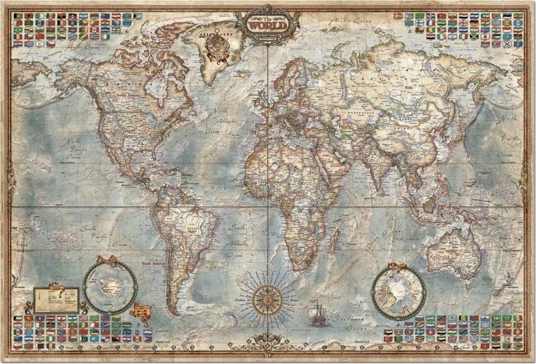 Educa puzzle mapa política del mundo 4000 piezas