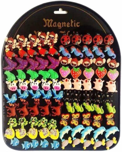 Imán infantil con motivo de animales 2 cm - 1 unidad