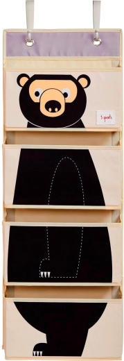 3 Sprouts organizador colgante para pared y puerta Bear black