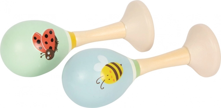 Rumbas de madera Small Foot Abeja y Mariquita – set de 2 uds.