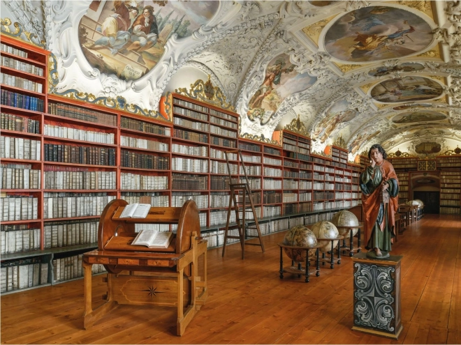 Puzzle Sala Teológica – biblioteca histórica, 2000 piezas