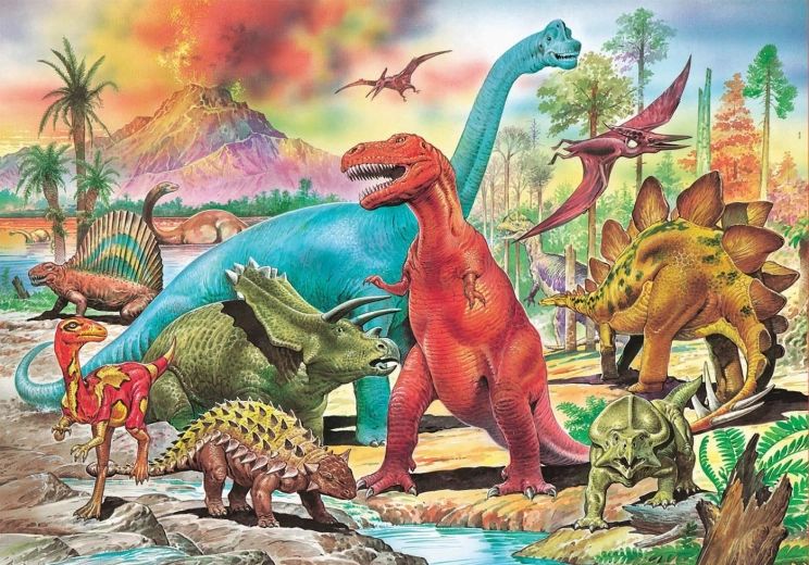 Puzzle de dinosaurios 100 piezas