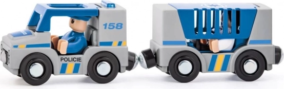 Coche de policía, modelo metálico 21 cm