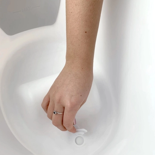 Tapón práctico para un vaciado fácil