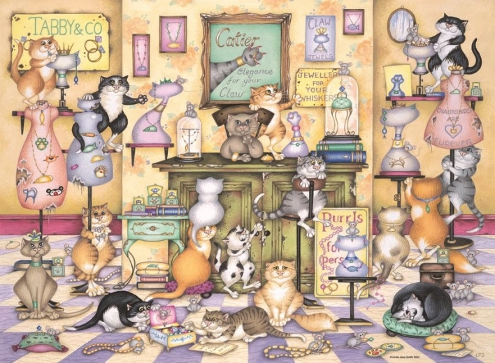 Puzzle Ravensburger Travesuras de gatitos juguetones 500 piezas