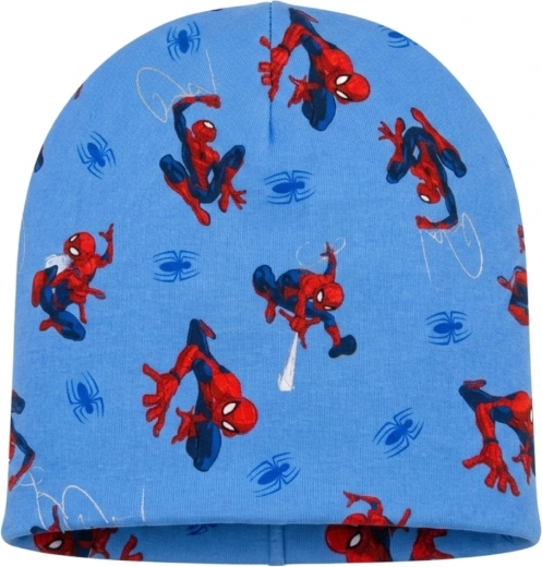 Gorro de entretiempo de algodón Marvel Spider-Man azul