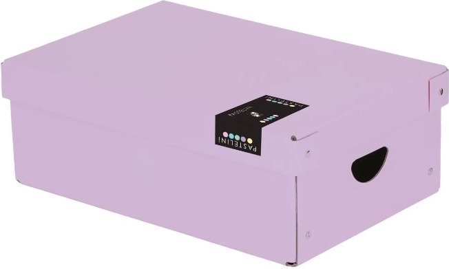 Caja de laminado con tapa PASTELINI pequeña violeta 355 × 240 × 95 mm