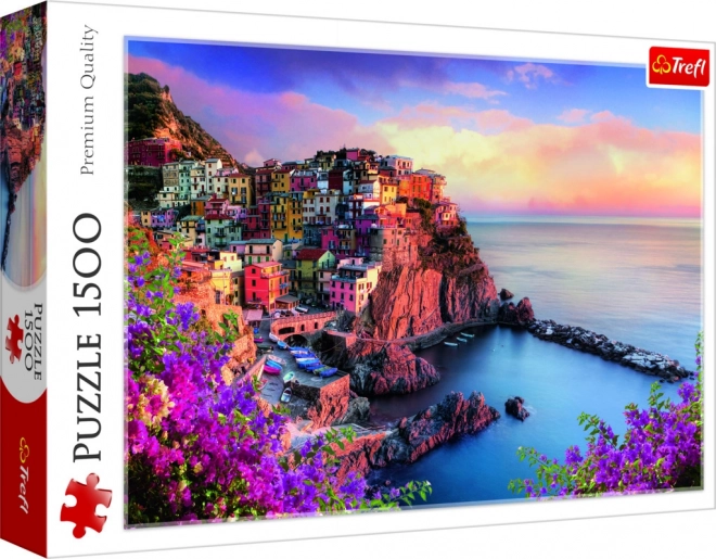 Puzzle con vista al pueblecito de Manarola, Italia – 1500 piezas TREFL