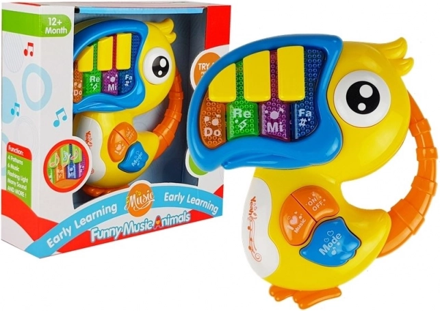 Piano musical infantil Pajarito amarillo