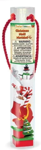 Safari Ltd. tubo de diseño de figuritas navideñas (8 uds.)