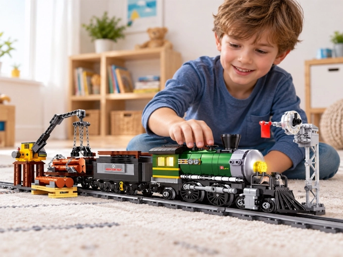 Construcción y juego en el ferrocarril