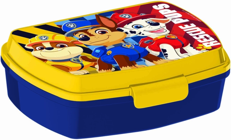 Caja de merienda de plástico PAW PATROL 17,5 × 14 × 6,5 cm