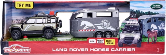 Majorette Grand Land Rover Juego con remolque para caballos