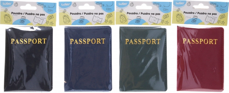 Funda para pasaporte con diseño de cuero