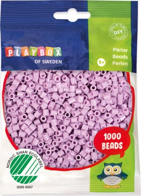 Cuentas para planchar pastel violeta