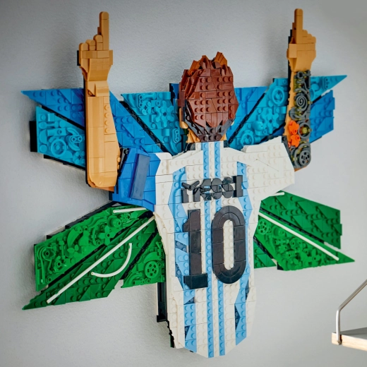 Arte mural 3D con la celebración icónica