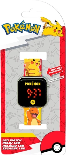 Reloj LED infantil POKÉMON con calendario