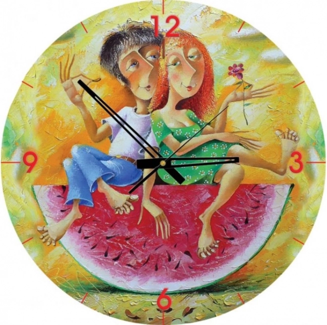 Puzzle reloj - Amamos el rojo (570 piezas)