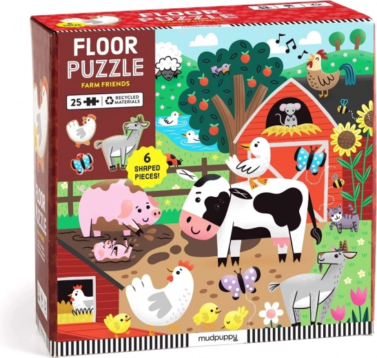 Puzzle de suelo Mudpuppy Amigos de la granja