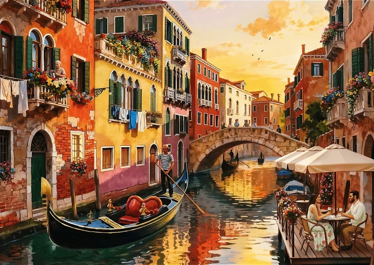 Puzle Venecia al atardecer 500 piezas TREFL