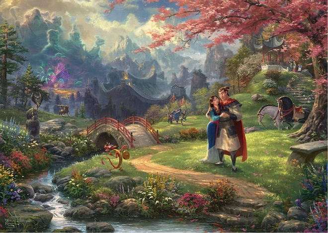 Puzzle SCHMIDT Mulan – Flores del amor, 1000 piezas