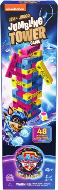 Torre tambaleante PAW PATROL The Mighty Movie – juego de mesa de madera